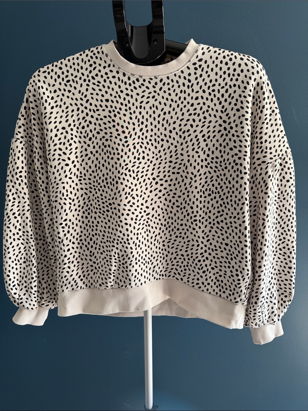Calls Cream and Black Speckled Women's Pullover Sweater